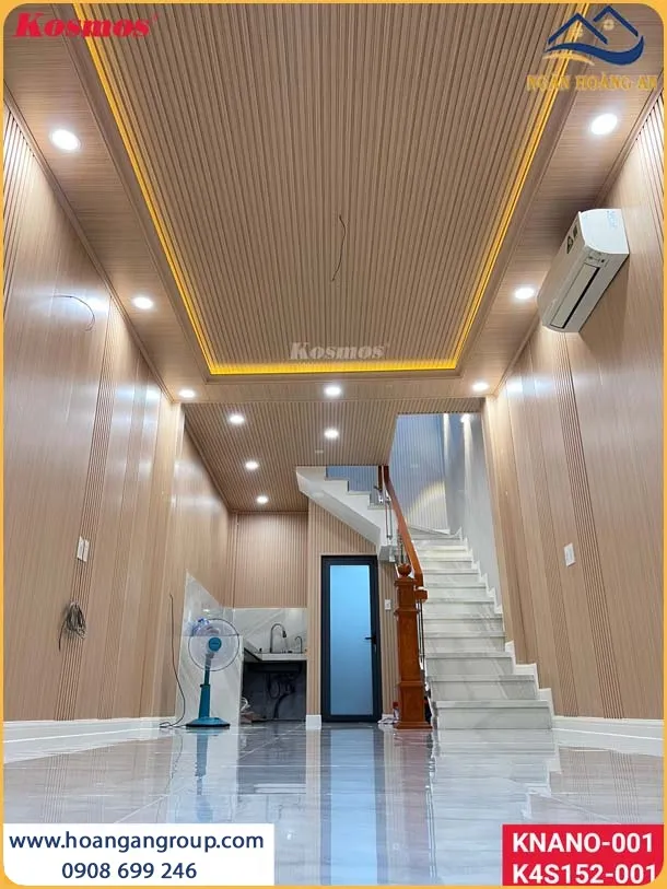 Không Gian Nội Thất Trở Nên Tinh Tế Khi Ốp Trần Lam Sóng Nhựa