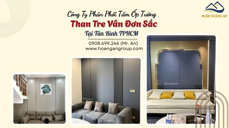 Công Ty Phân Phối Tấm Ốp Tường Than Tre Vân Đơn Sắc