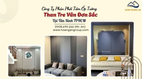 Công Ty Phân Phối Tấm Ốp Tường Than Tre Vân Đơn Sắc Tại Tân Bình TPHCM