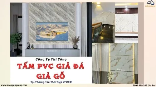 Công Ty Thi Công Tấm PVC Giả Đá, Giả Gỗ Tại Phường Tân Thới Hiệp TPHCM