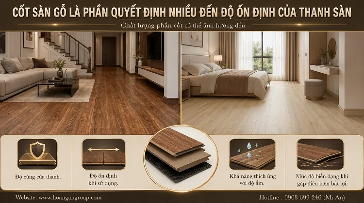 Cốt Sàn Gỗ Là Phần Quyết Định Nhiều Đến Độ Ổn Định Của Thanh Sàn Cốt Sàn Gỗ Là Phần Quyết Định Nhiều Đến Độ Ổn Định Của Thanh Sàn