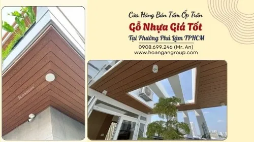 Cửa Hàng Bán Tấm Ốp Trần Gỗ Nhựa Giá Tốt Tại Phường Phú Lâm TPHCM