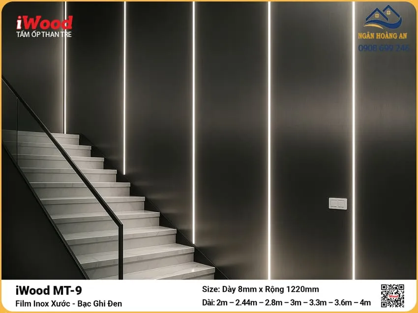 Cửa Hàng Tấm Ốp Than Tre MT-9 Film Inox Kim Loại Uy Tín