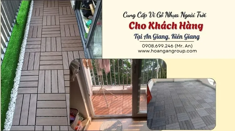 Cung Cấp Vỉ Gỗ Nhựa Ngoài Trời Cho Khách Hàng Tại An Giang, Kiên Giang