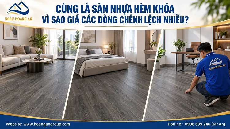 Cùng Là Sàn Nhựa Hèm Khóa Vì Sao Giá Các Dòng Chênh Lệch Nhiều?