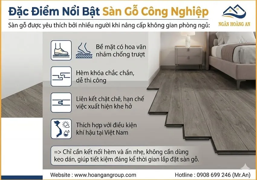 Đặc Điểm Nổi Bật Sàn Gỗ Công Nghiệp
