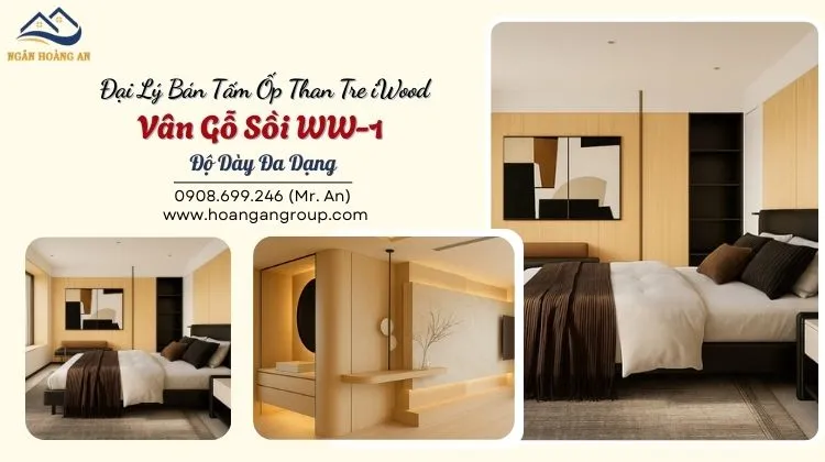 Đại Lý Bán Tấm Ốp Than Tre iWood Vân Gỗ Sồi WW-1 Độ Dày Đa Dạng Đại Lý Bán Tấm Ốp Than Tre iWood Vân Gỗ Sồi WW-1 Độ Dày Đa Dạng