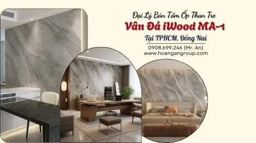Đại Lý Bán Tấm Ốp Than Tre Vân Đá iWood MA-1 Tại TPHCM, Đồng Nai