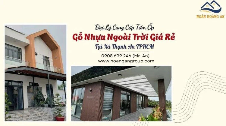 Đại Lý Cung Cấp Tấm Ốp Gỗ Nhựa Ngoài Trời Giá Rẻ Tại Xã Thạnh An TPHCM