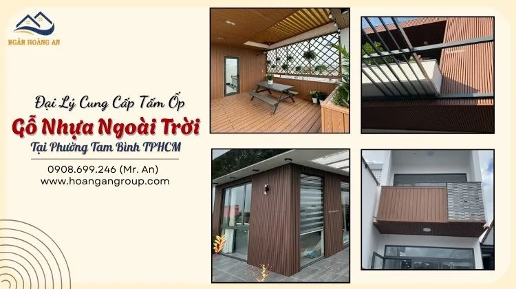 Đại Lý Cung Cấp Tấm Ốp Gỗ Nhựa Ngoài Trời 