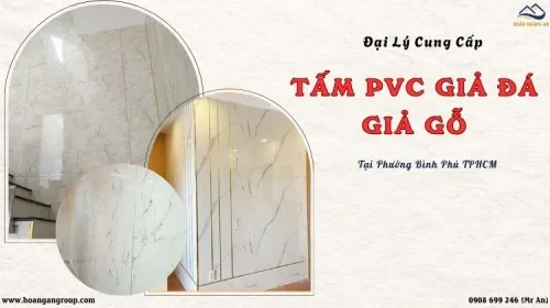Đại Lý Cung Cấp Tấm Ốp PVC Giả Đá, Giả Gỗ Tại Phường Bình Phú TPHCM