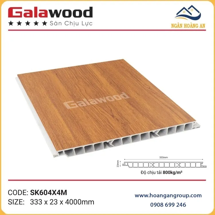 Tấm Sàn Nhựa Chịu Lực Chuyên Làm Gác Xép Galawood SK604X4M