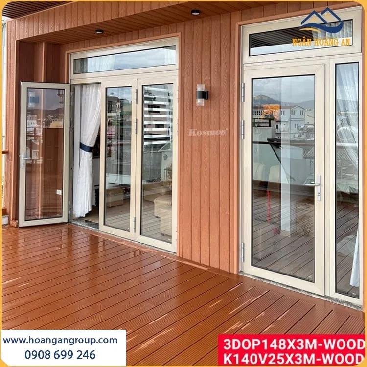 Ốp Tường Bằng Tấm Ốp Gỗ Nhựa Ngoài Trời Kosmos Chống Mối Mọt