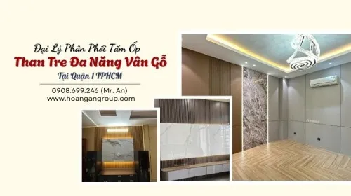 Đại Lý Phân Phối Tấm Ốp Than Tre Đa Năng Vân Gỗ Tại Quận 1 TPHCM