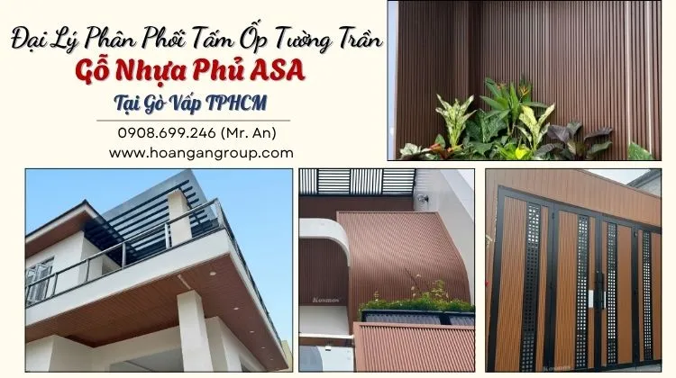 Đại Lý Phân Phối Tấm Ốp Tường Trần Gỗ Nhựa Phủ ASA 