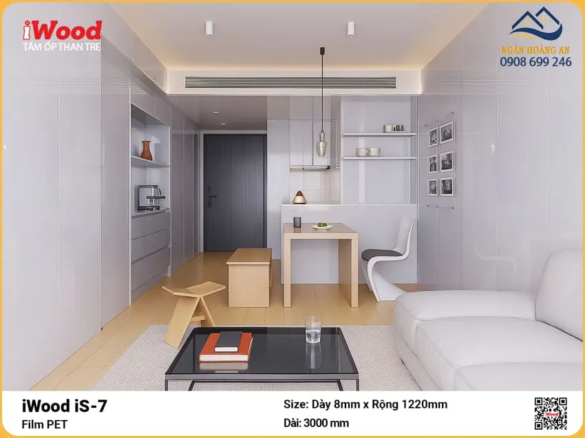 Đại Lý Tấm Ốp iWood iS-7 Film PET Giá Tốt