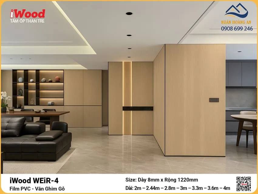 Đại Lý Tấm Ốp Than Tre iWood WEiR-4 Vân Ghim Gỗ Đại Lý Tấm Ốp Than Tre iWood WEiR-4 Vân Ghim Gỗ