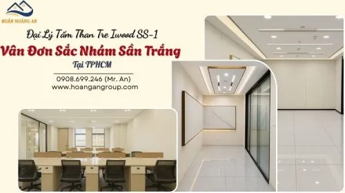 Đại Lý Tấm Than Tre Iwood SS-1 Vân Đơn Sắc Nhám Sần Trắng Tại TPHCM