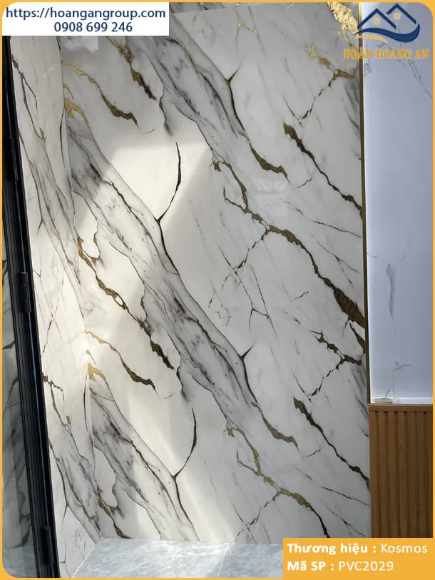 Đại Lý Thi Công Ốp Tường Tấm Nhựa PVC Giả Đá Dát Vàng Kosmos Tại Long Thành Đồng Nai Đại Lý Thi Công Ốp Tường Tấm Nhựa PVC Giả Đá Dát Vàng Kosmos Tại Long Thành Đồng Nai