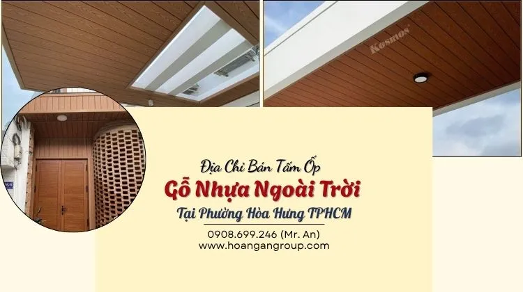 Địa Chỉ Bán Tấm Ốp Gỗ Nhựa Ngoài Trời Tại Phường Hòa Hưng TPHCM