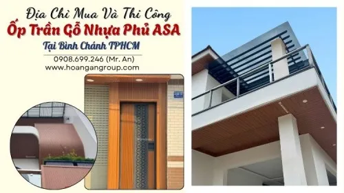 Địa Chỉ Mua Và Thi Công Ốp Trần Gỗ Nhựa Phủ ASA Tại Bình Chánh TPHCM