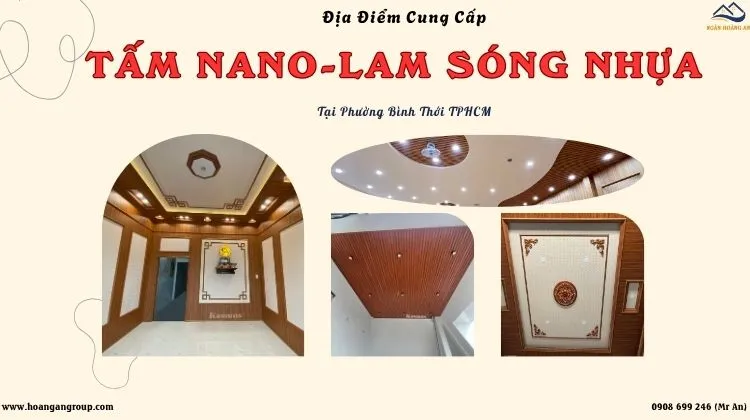 Địa Điểm Cung Cấp Tấm Nano - Lam Sóng Nhựa Tại Phường Bình Thới TPHCM