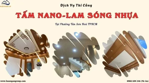 Dịch Vụ Thi Công Ốp Trần Nano Và Lam Sóng Tại Phường Tân Sơn Hòa TPHCM