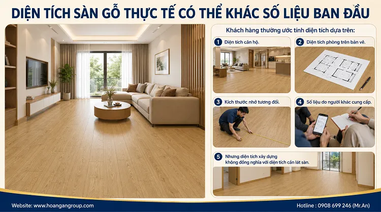 Diện Tích Sàn Gỗ Thực Tế Có Thể Khác Số Liệu Ban Đầu Diện Tích Sàn Gỗ Thực Tế Có Thể Khác Số Liệu Ban Đầu