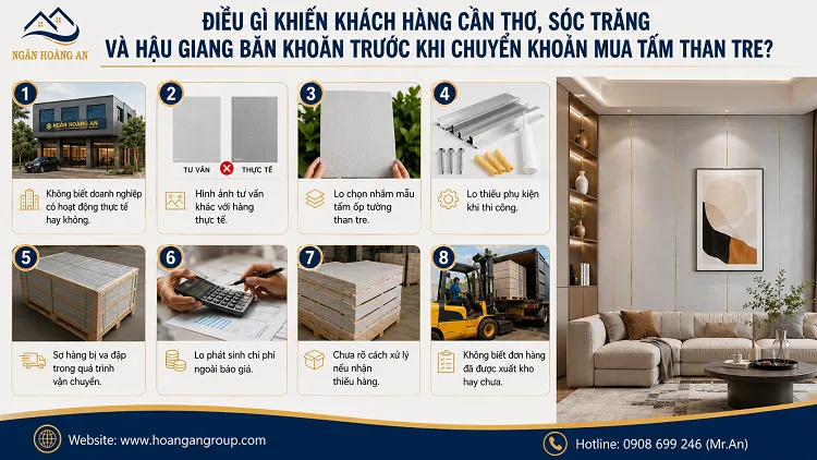 Điều Gì Khiến Khách Hàng Cần Thơ, Sóc Trăng Và Hậu Giang Băn Khoăn Trước Khi Chuyển Khoản Mua Tấm Than Tre?