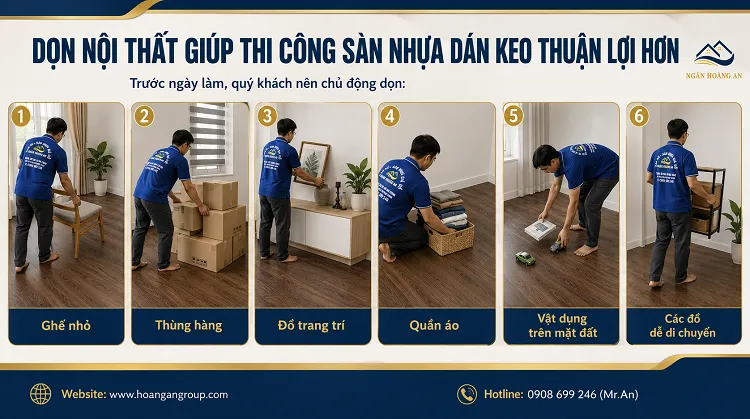 Dọn Nội Thất Giúp Thi Công Sàn Nhựa Dán Keo Thuận Lợi Hơn Dọn Nội Thất Giúp Thi Công Sàn Nhựa Dán Keo Thuận Lợi Hơn