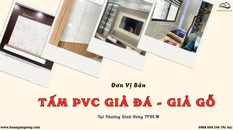 Đơn Vị Bán Ốp Tường PVC Giả Đá, Giả Gỗ Giá Tốt Phường Bình Đông TPHCM