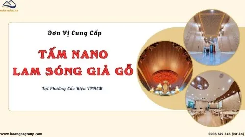 Đơn Vị Cung Cấp Tấm Nhựa Lam Sóng, Nano Giả Gỗ Phường Cầu Kiệu TPHCM