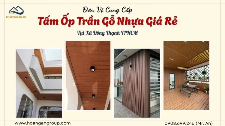 Đơn Vị Cung Cấp Tấm Ốp Trần Gỗ Nhựa Giá Rẻ Tại Xã Đông Thạnh TPHCM