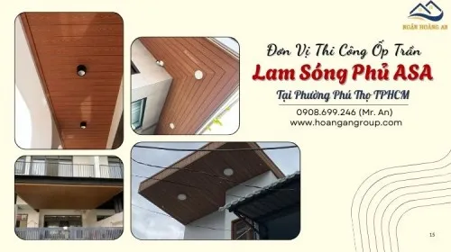 Đơn Vị Thi Công Ốp Trần Lam Sóng Phủ ASA Tại Phường Phú Thọ TPHCM