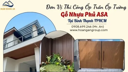 Đơn Vị Thi Công Ốp Trần Ốp Tường Gỗ Nhựa Phủ ASA Tại Bình Thạnh TPHCM