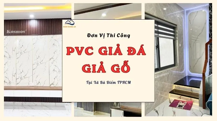 Đơn Vị Thi Công Ốp Tường PVC Giả Gỗ -  Giả Đá Giá Rẻ Xã Bà Điểm TPHCM