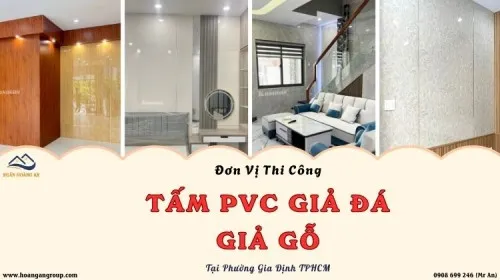 Đơn Vị Thi Công PVC Giả Đá, Giả Gỗ Uy Tín Tại Phường Gia Định TPHCM