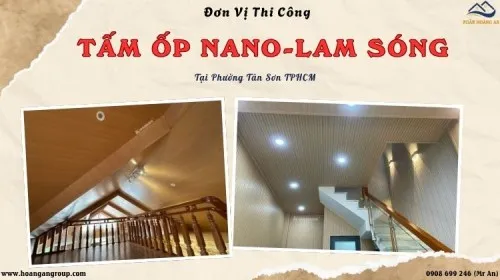 Đơn Vị Thi Công Tấm Nano, Lam Sóng Giả Gỗ Tại Phường Tân Sơn TPHCM