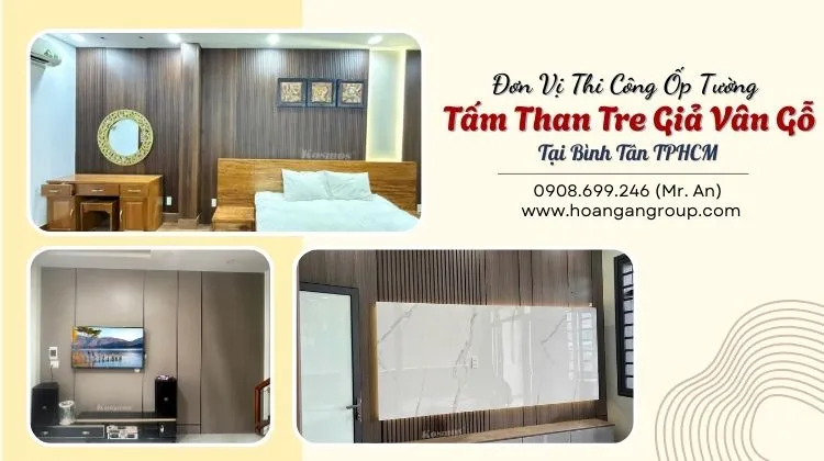 Đơn Vị Thi Công Ốp Tường Tấm Than Tre Giả Vân Gỗ