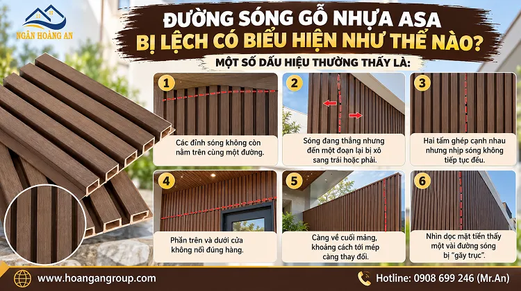 Đường Sóng Gỗ Nhựa ASA Bị Lệch Có Biểu Hiện Như Thế Nào?
