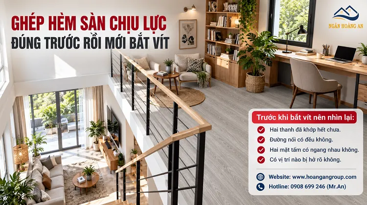 Ghép Hèm Sàn Chịu Lực Đúng Trước Rồi Mới Bắt Vít