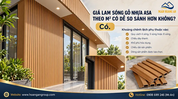Giá Lam Sóng Gỗ Nhựa ASA Theo m² Có Dễ So Sánh Hơn Không? Giá Lam Sóng Gỗ Nhựa ASA Theo m² Có Dễ So Sánh Hơn Không?