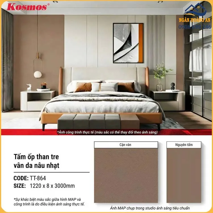 Ứng Dụng Của Tấm Ốp Than Tre Vân Da Nâu Nhạt Kosmos TT-864 Ứng Dụng Của Tấm Ốp Than Tre Vân Da Nâu Nhạt Kosmos TT-864