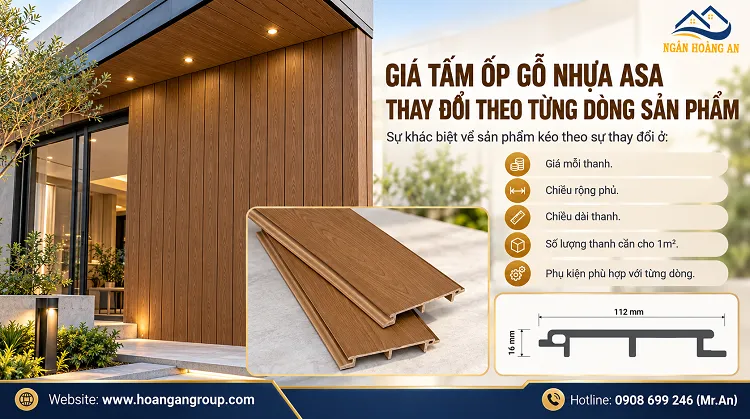 Giá Tấm Ốp Gỗ Nhựa ASA Thay Đổi Theo Từng Dòng Sản Phẩm Giá Tấm Ốp Gỗ Nhựa ASA Thay Đổi Theo Từng Dòng Sản Phẩm