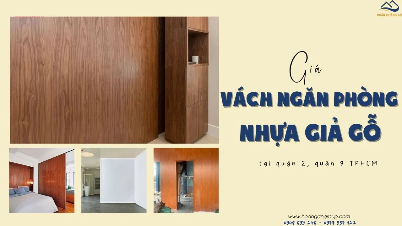 Giá Tấm Ốp Vách Ngăn Phòng Nhựa Giả Gỗ Tại Quận 2, Quận 9 TPHCM