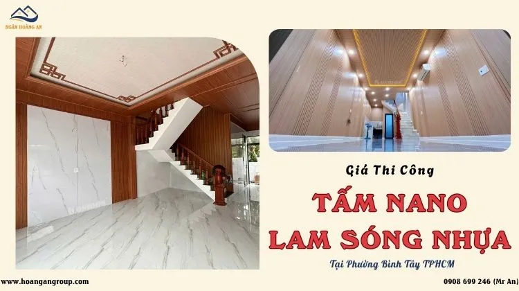 Giá Thi Công Tấm Nano - Lam Sóng Giả Gỗ Tại Phường Bình Tây TPHCM