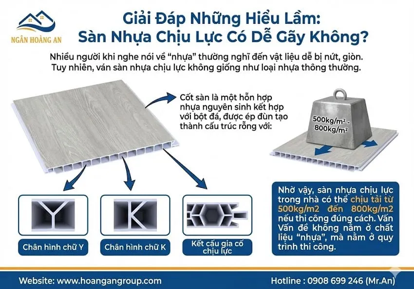 Giải Đáp Những Hiểu Lầm: Sàn Nhựa Chịu Lực Có Dễ Gãy Không? Giải Đáp Những Hiểu Lầm: Sàn Nhựa Chịu Lực Có Dễ Gãy Không?