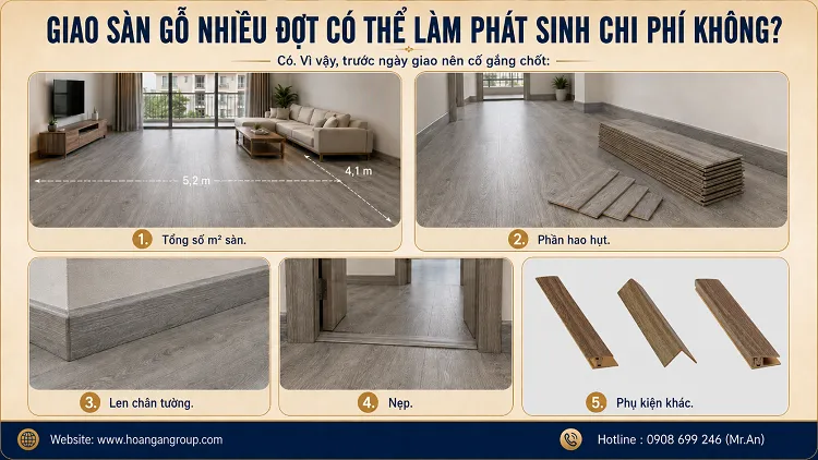 Giao Sàn Gỗ Nhiều Đợt Có Thể Làm Phát Sinh Chi Phí Không?