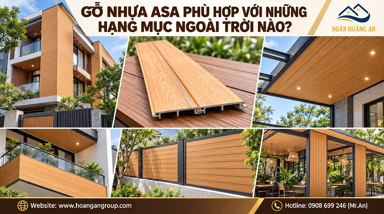 Gỗ Nhựa ASA Phù Hợp Với Những Hạng Mục Ngoài Trời Nào?