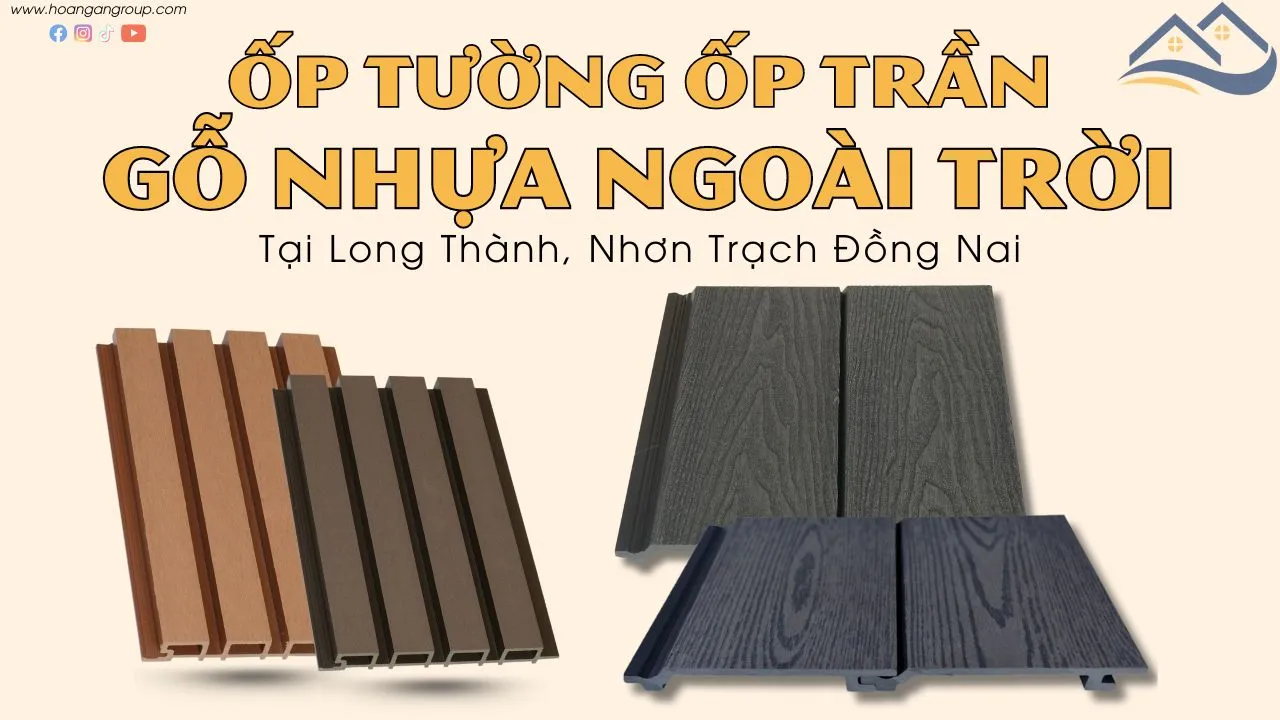 Gỗ Nhựa Ngoài Trời Ốp Tường, Trần Tại Long Thành, Nhơn Trạch Đồng Nai